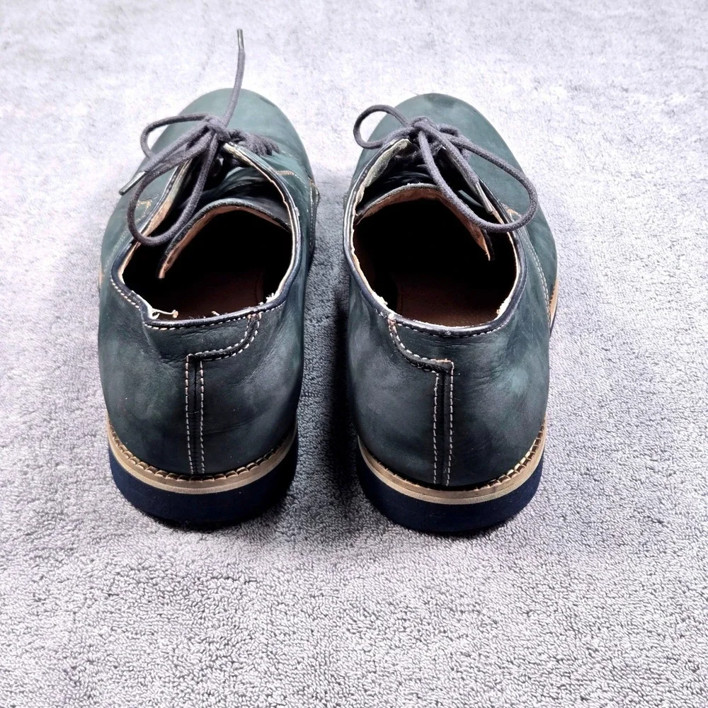 GH‎ Bass Clifton Derby Shoes Mens 10D Dark Teal Good Nubuck Leather Lace Up
